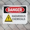 Signmission Hazardous Chemicals Danger Sign, Plastic, 10in W x 7in L, 2PK OS-2PACK-DS-P-710-L-2022 - alternate 4